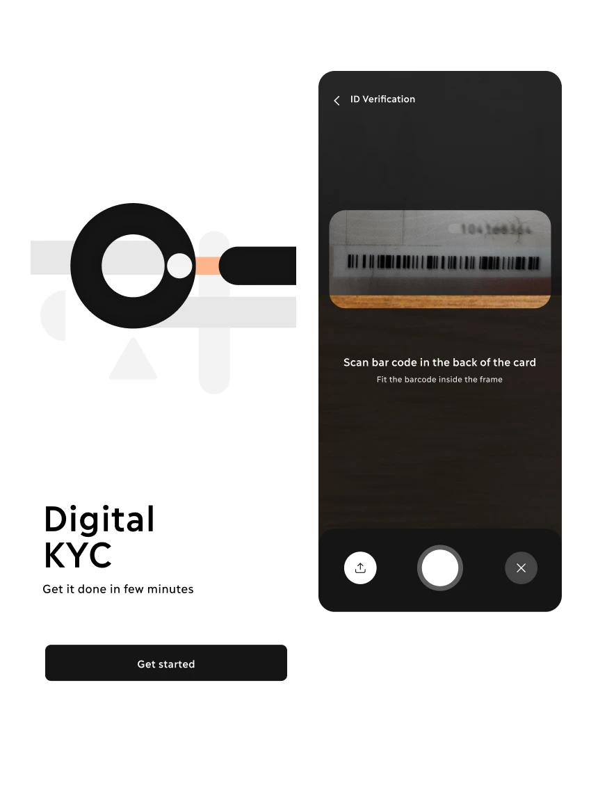 Digital KYC onboarding